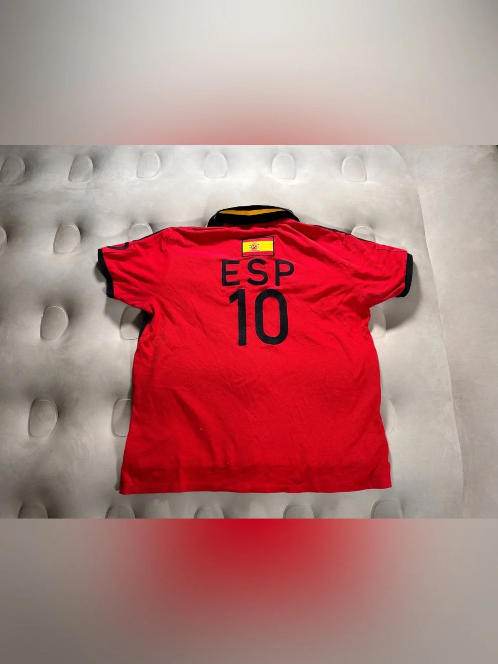 Polo Ralph Lauren Red Spain Big Pony Retro Chief Keef Rare 2XL RARE #10 HTF